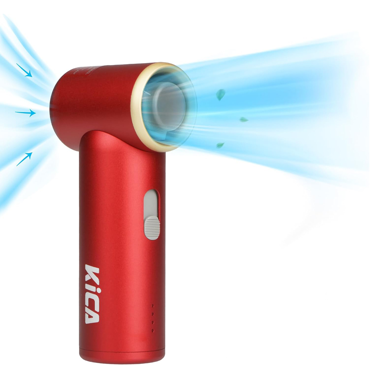 KiCA JetFan Mini Portable Fan / Battery Powered / Multiple Speed / Up to 14 Hours Usage / Red