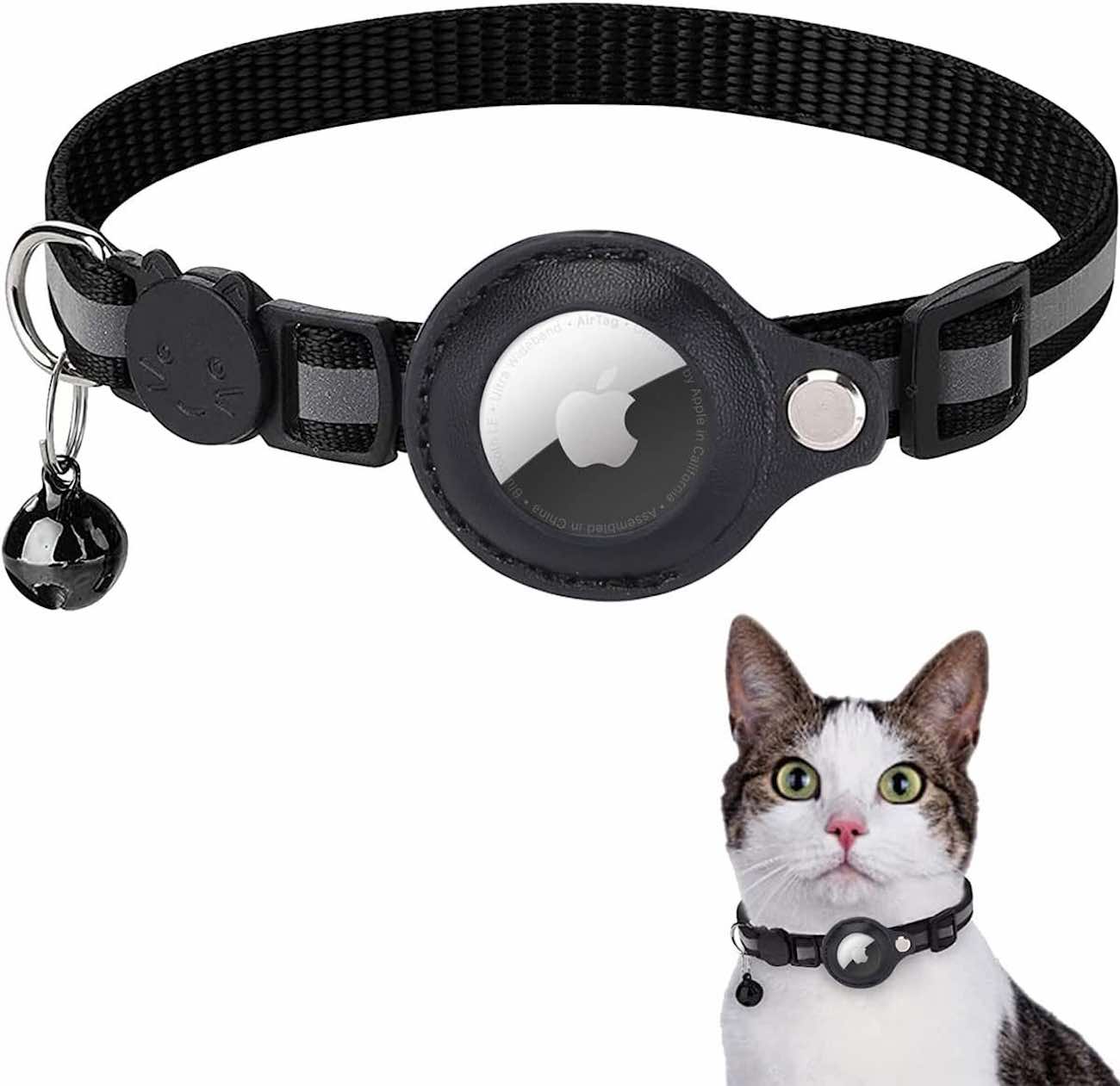 Cat Neckband / For Apple AirTag / Black