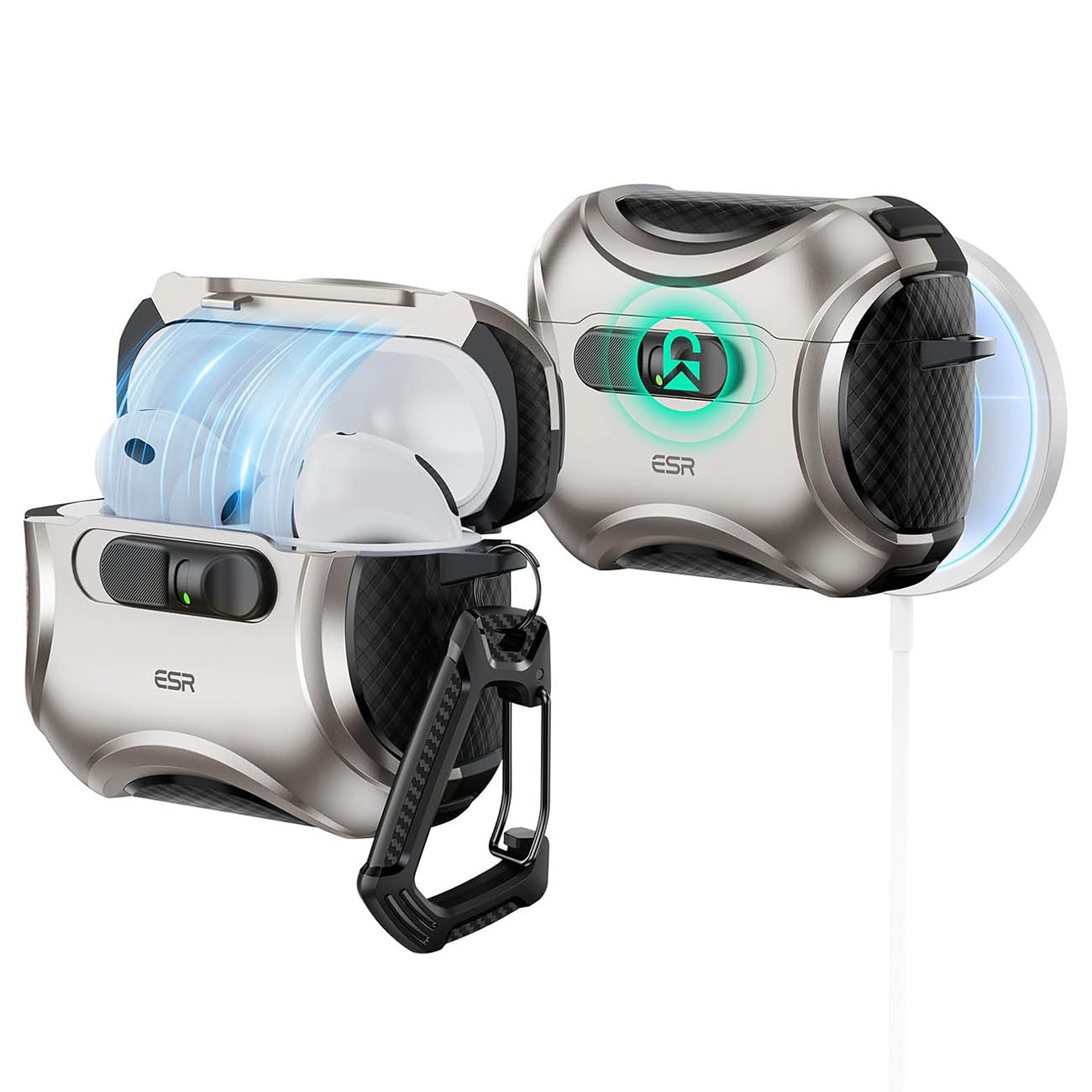 ESR Case for Apple AirPods Pro 3 / Drop-Resistant / MagSafe / Titanium