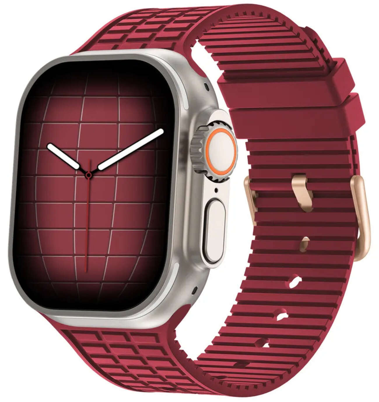 974Bands Sport Silicone Apple Watch Band / Size 44 / 45 & Apple Watch Ultra / Red