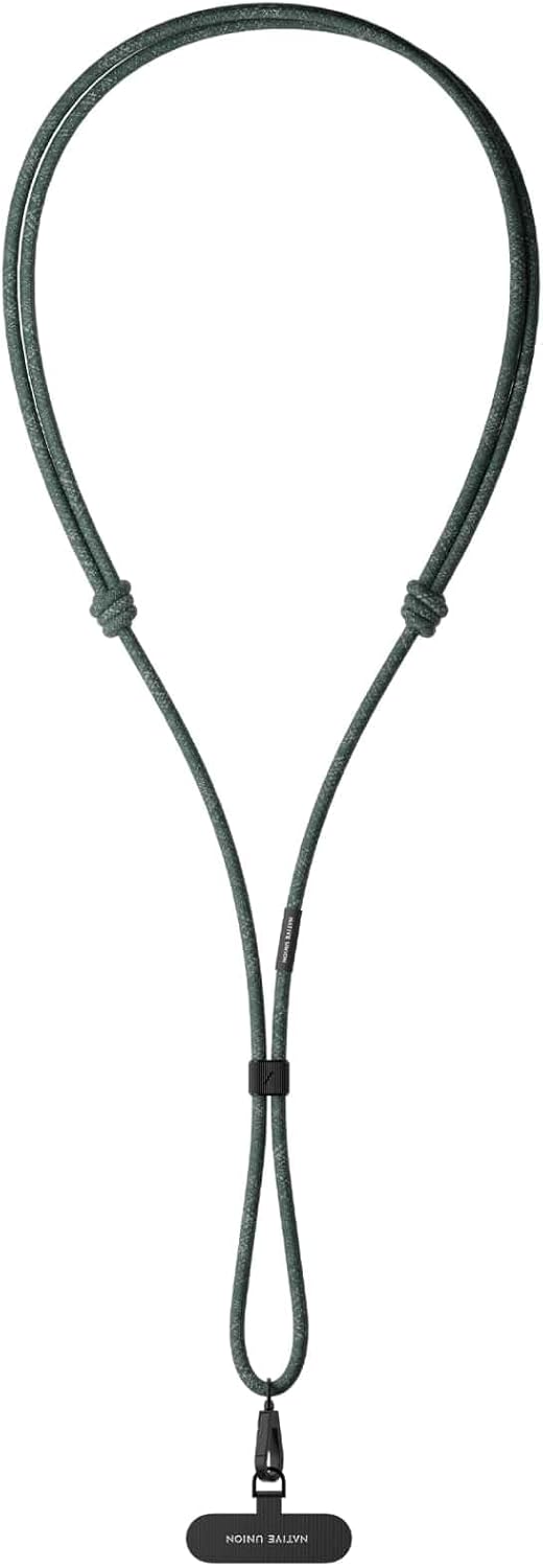 Native Union Crossbody Phone Strap / Adjustable Length / Durable Polyester / Slate Green
