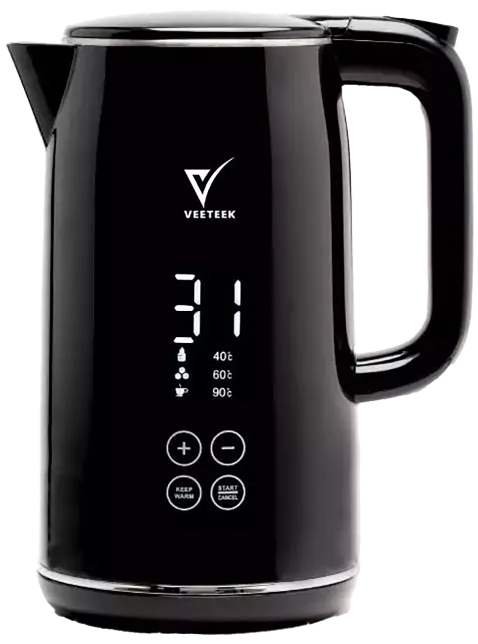 غلاية ماء كهربائية من Veeteek / سعة 1.7 لتر / تحافظ على درجة حرارة الماء / مع شاشة رقمية