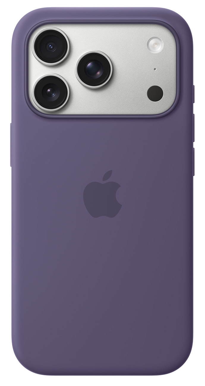 Apple Official Case for iPhone 17 Pro / MagSafe / Drop-Resistant / Soft Silicone / Purple Fog