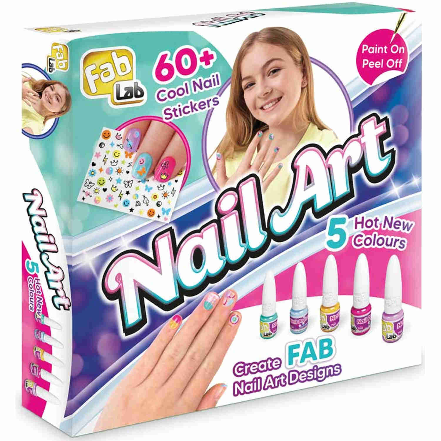 Fab Lab Kids Nail Polish / Includes Decorative Stickers in Qatar