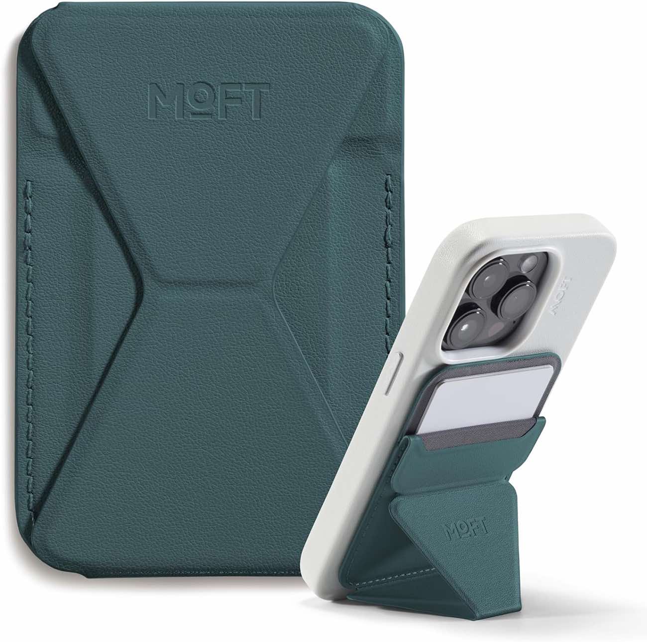 MOFT Mobile Magnetic Stand / Built-in Wallet / Supports MagSafe / Jungle
