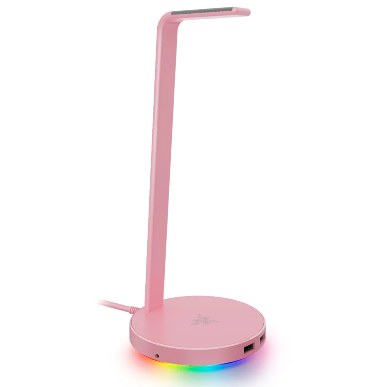 Razer Base Station V2 Chroma Headset Stand / RGB Lighting / Aluminum / Dual USB Ports / Pink