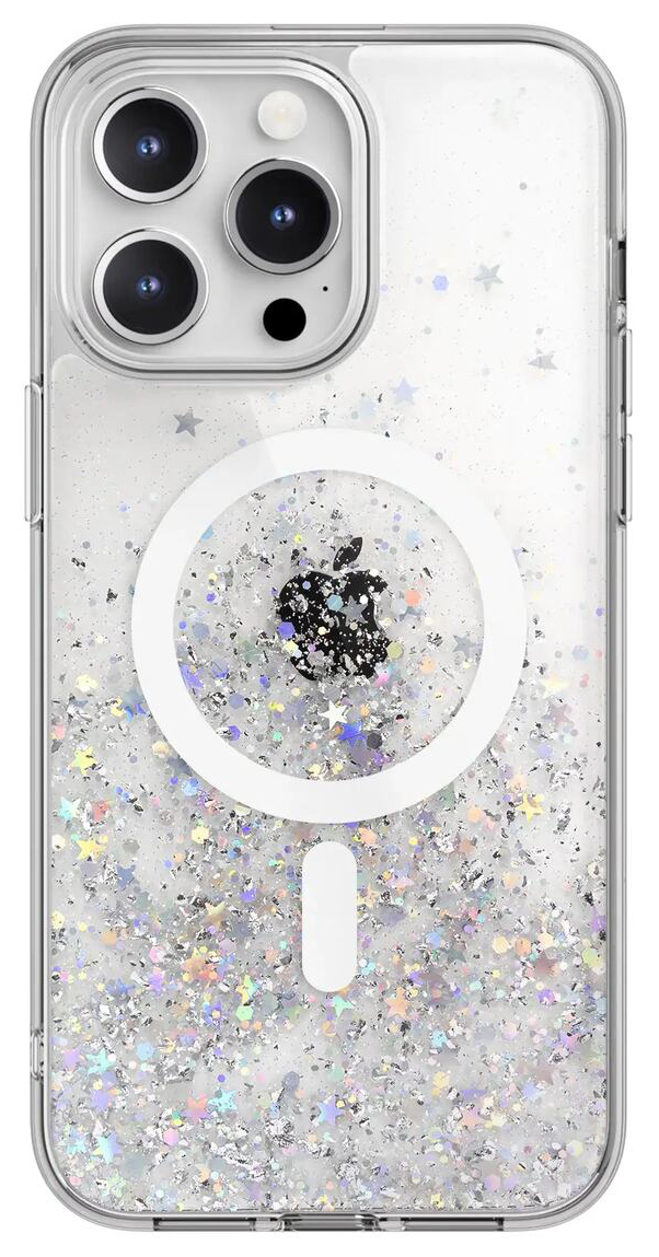 كفر SwitchEasy Starfield لايفون 15 برو ماكس / يدعم MagSafe / ضد الطيحات / تأثير 3D / شفاف