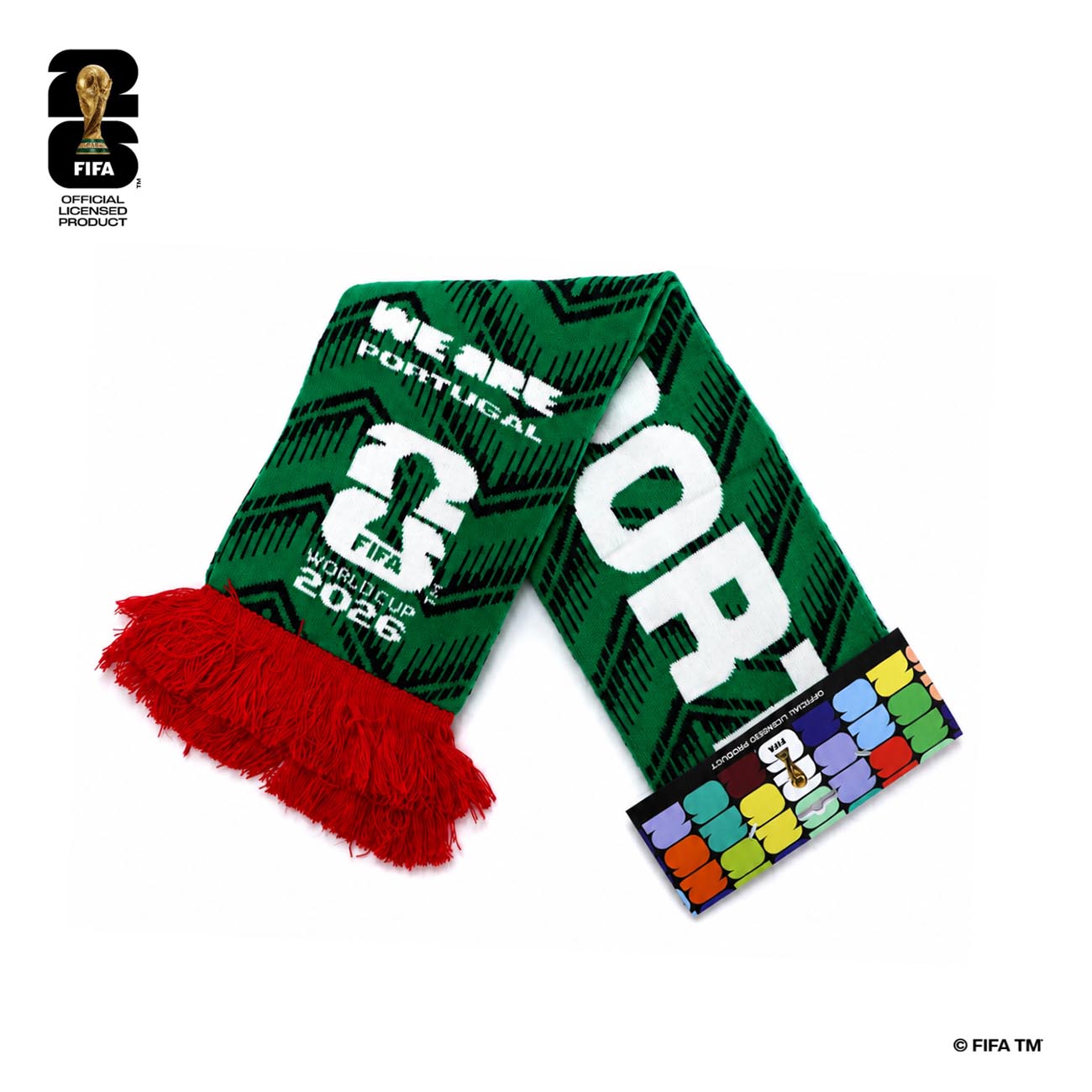 FIFA World Cup 2026 Portugal Scarf / Official Licensed Product in