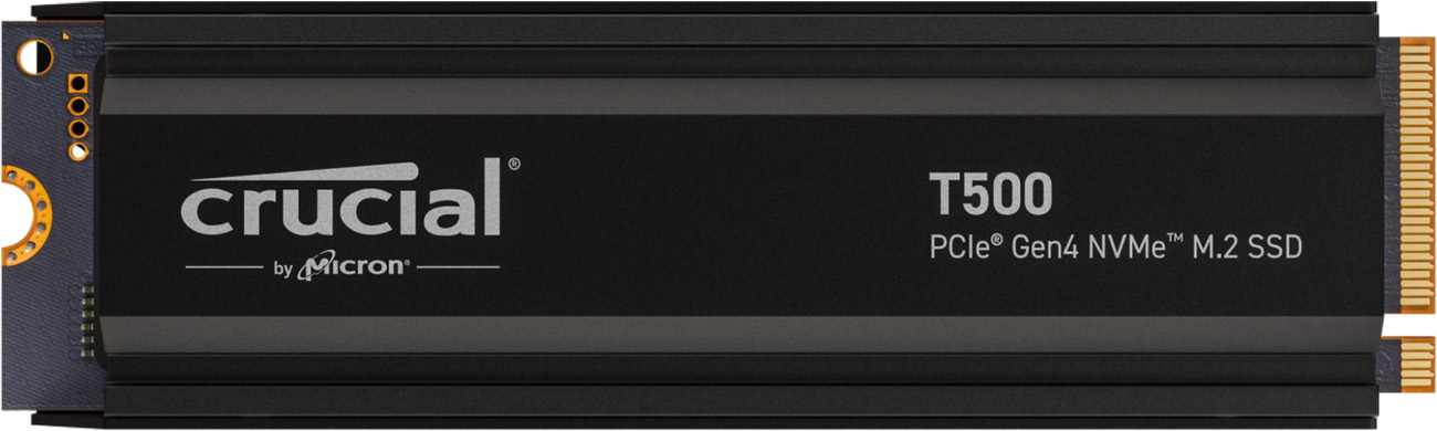 Crucial T500 PCIe SSD / 2TB Capacity / With Heatsink / Easy