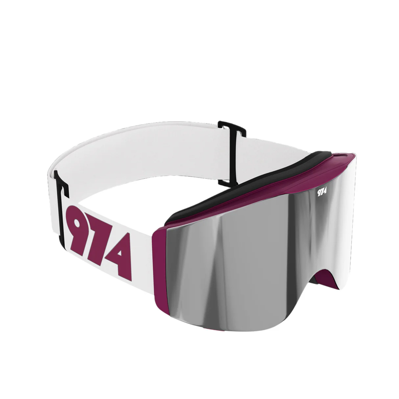 974Guards Protective Goggles / Silver Sun Lens + Clear Night Lens / Maroon