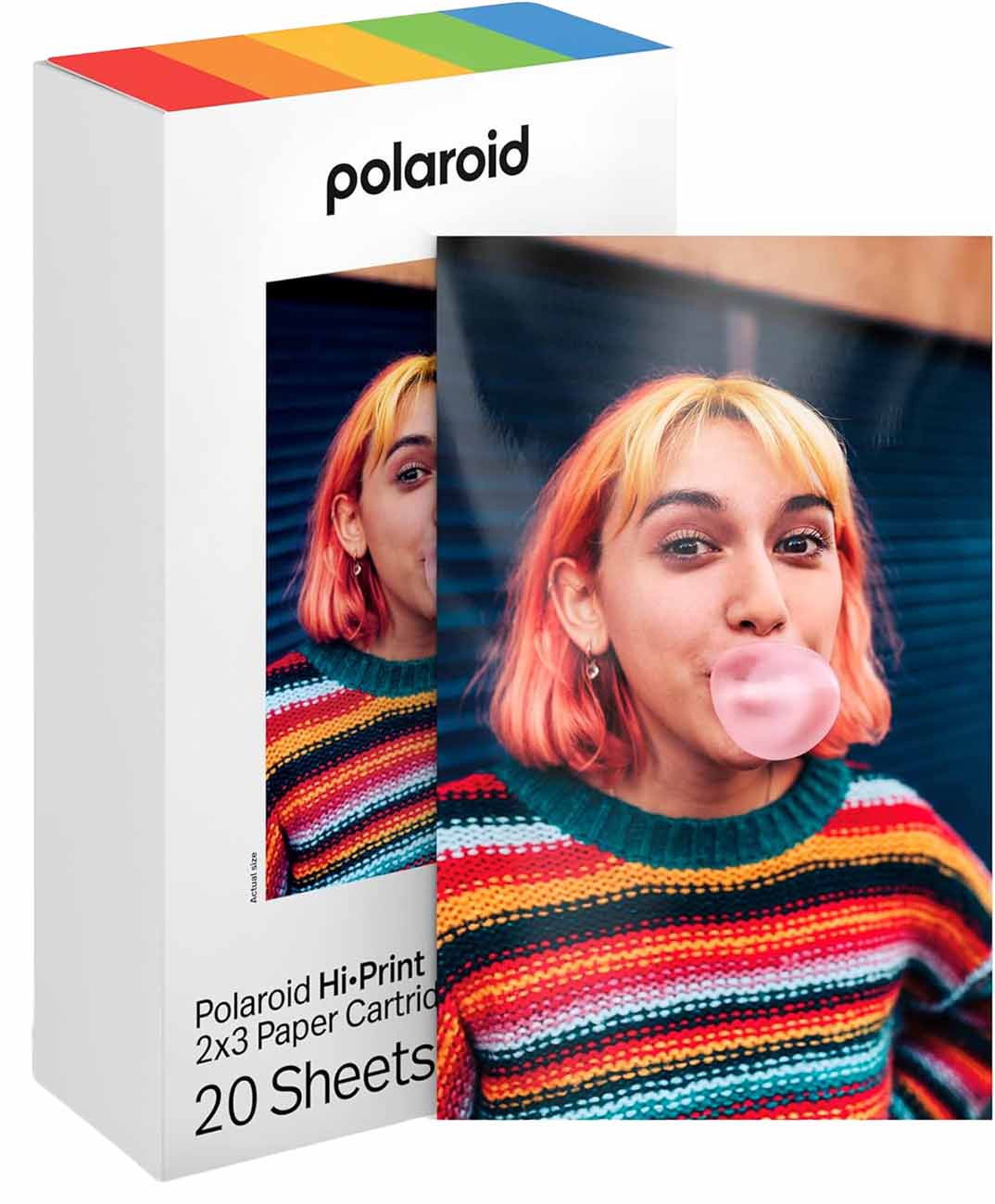 Additional Paper for Polaroid Hi-Print 2nd Generation Camera / 20 Sheets / 2x3 Inch Size