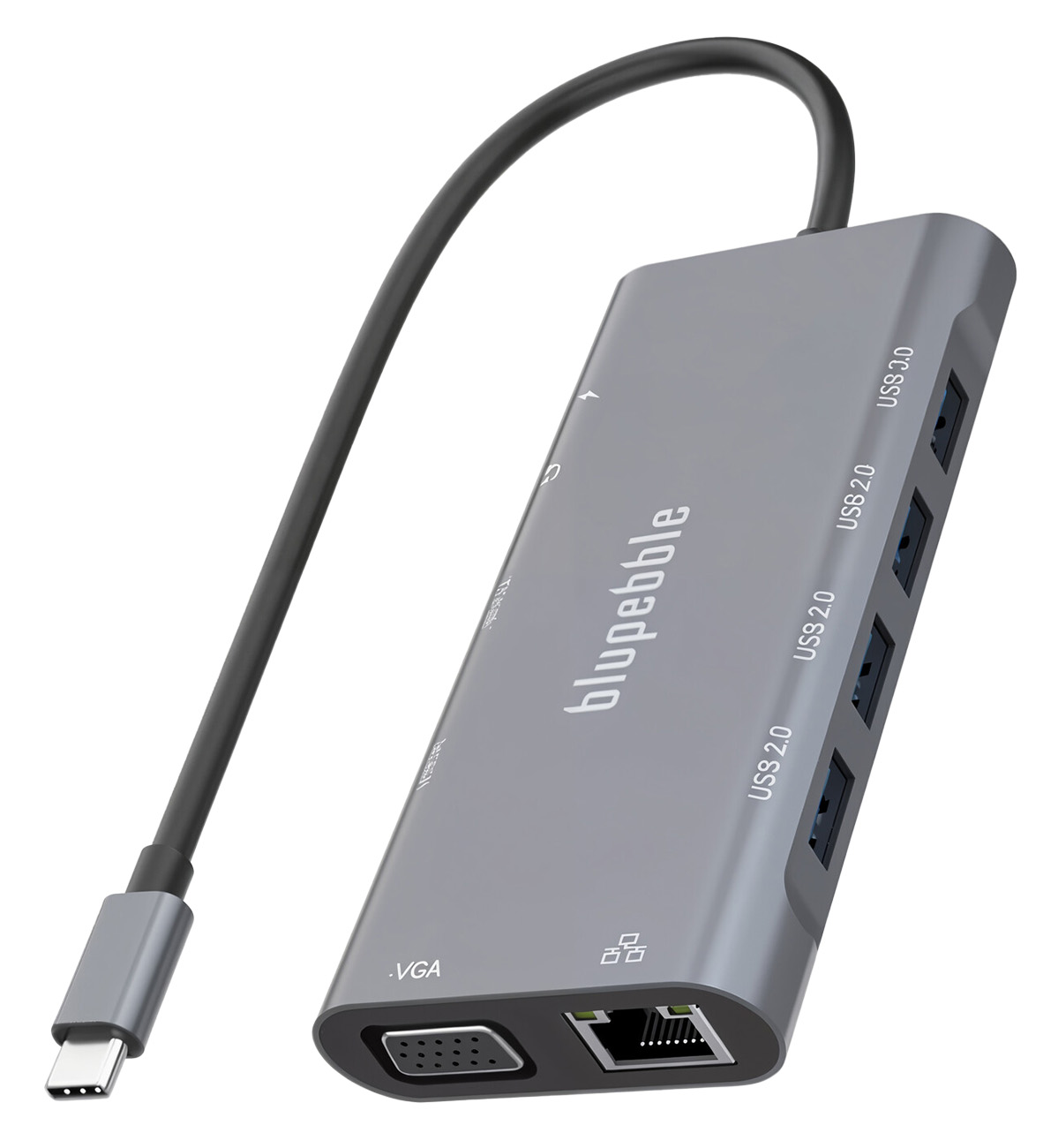 Blupebble 11 in 1 Multi-Port Adapter / Compact & Portable / With Type-C Cable