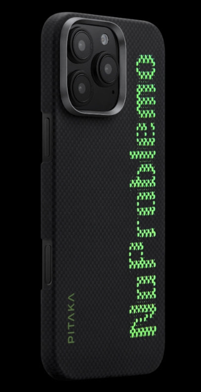 PITAKA Aries Case for iPhone 16 Pro / Glows in the Dark / Support