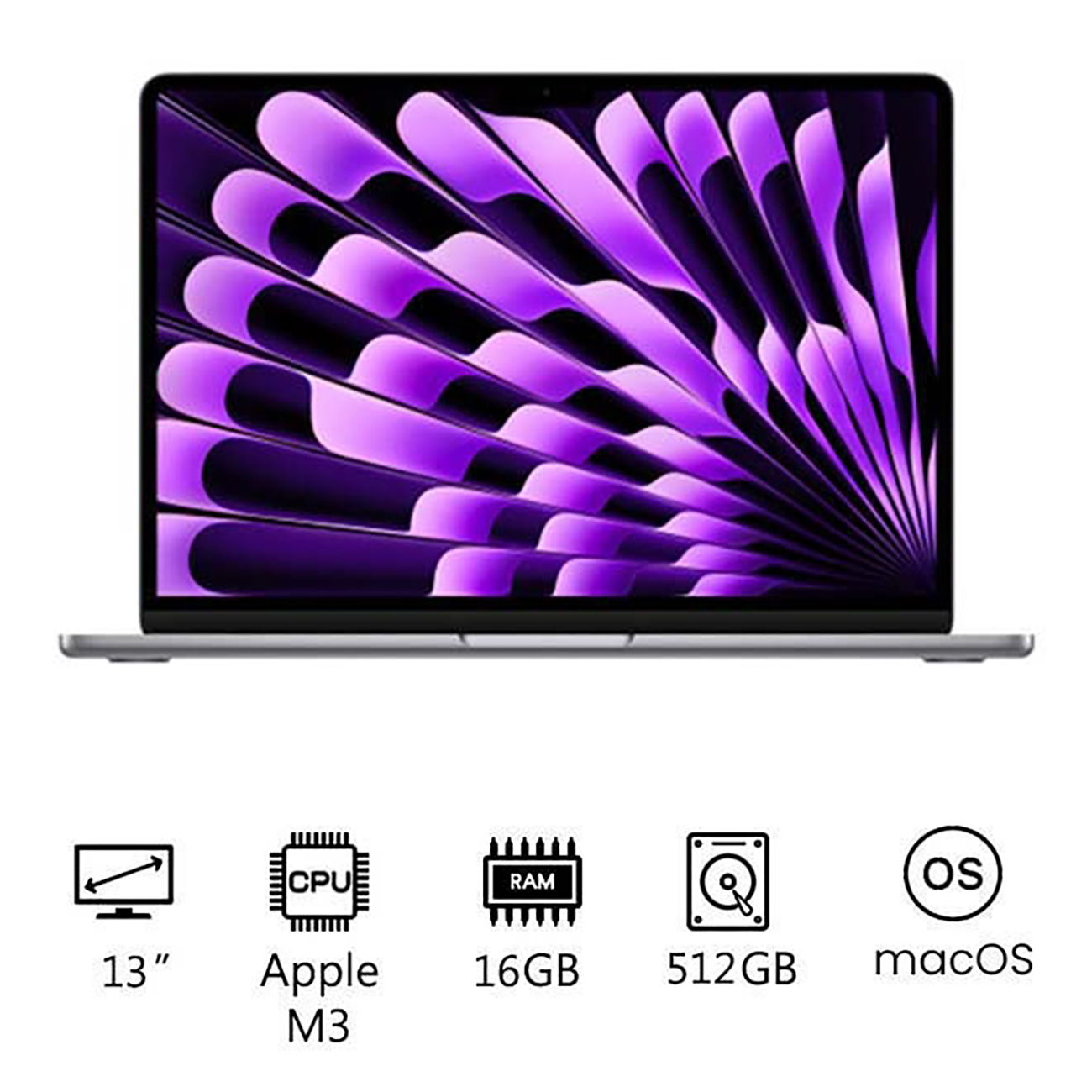 MacBook本体 MacBook Air M3 16GB RAM 512GB Storage Apple MacBook Air M3 16GB/512GB Business Laptop