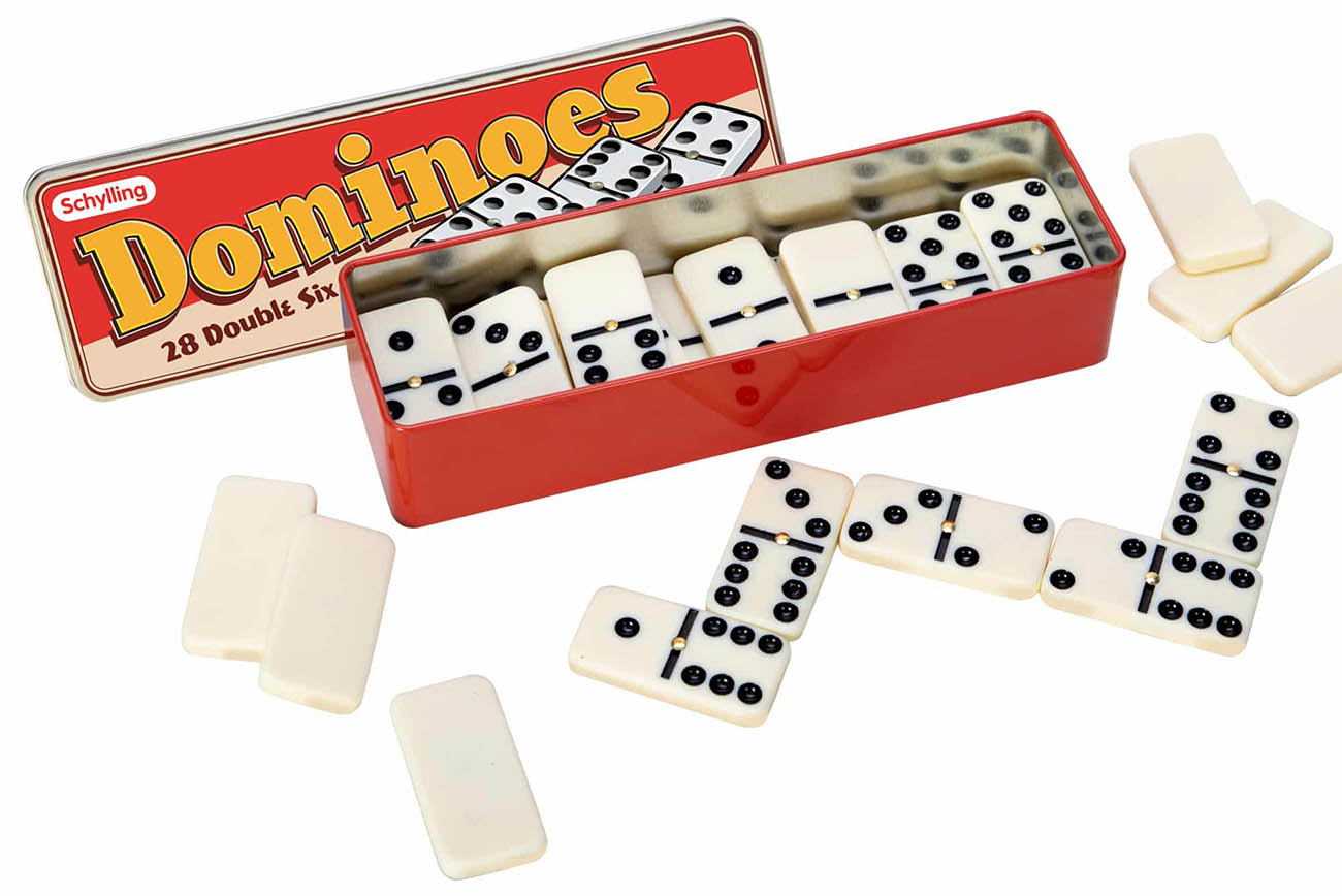 Schylling Domino Game / 28 Pieces / Enhances Thinking & Encourages Group Play