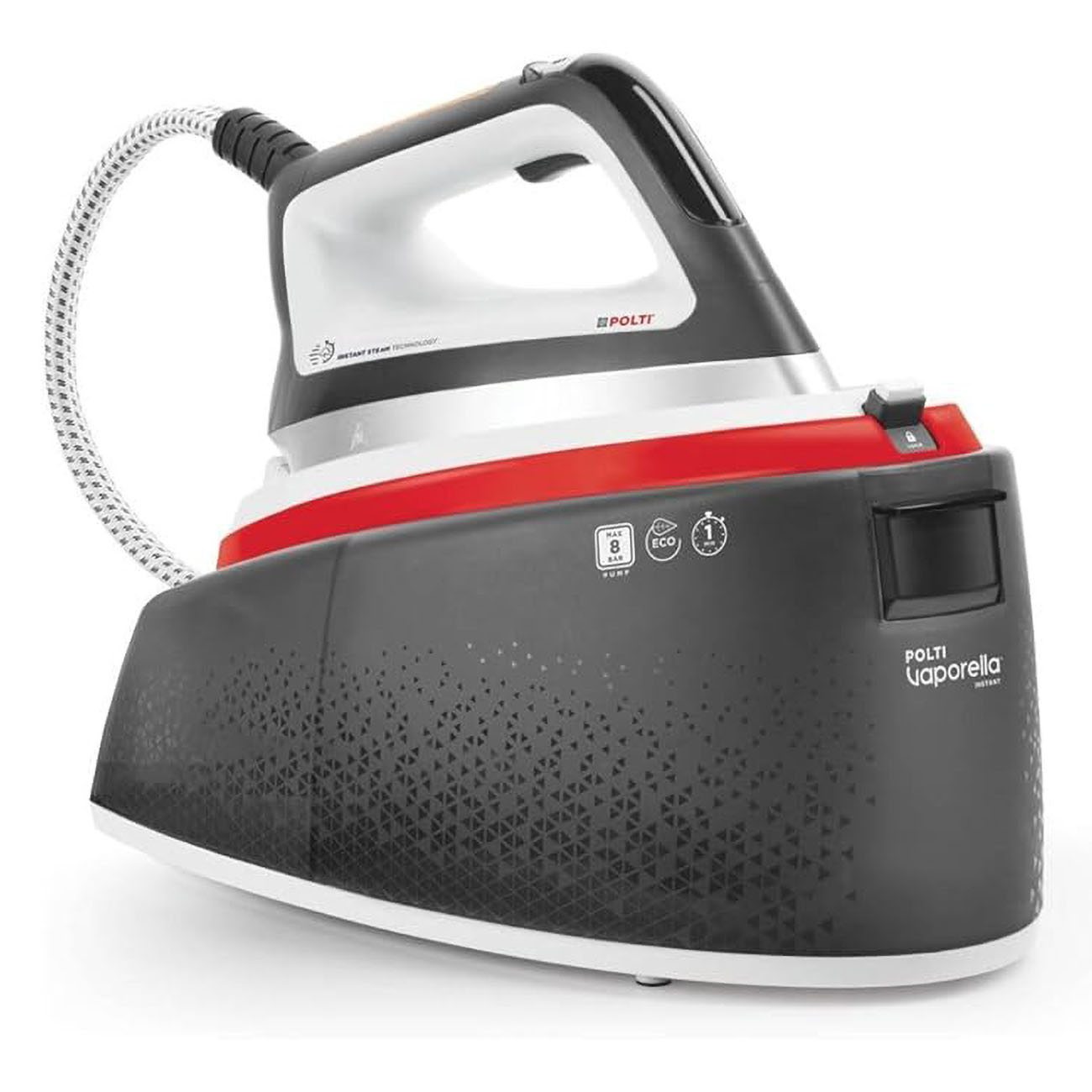 كاوية بخار Polti Vaporetto الكهربائية / خزان 2 لتر / 4 مستويات للكوي / تسخين سريع و بخار قوي 