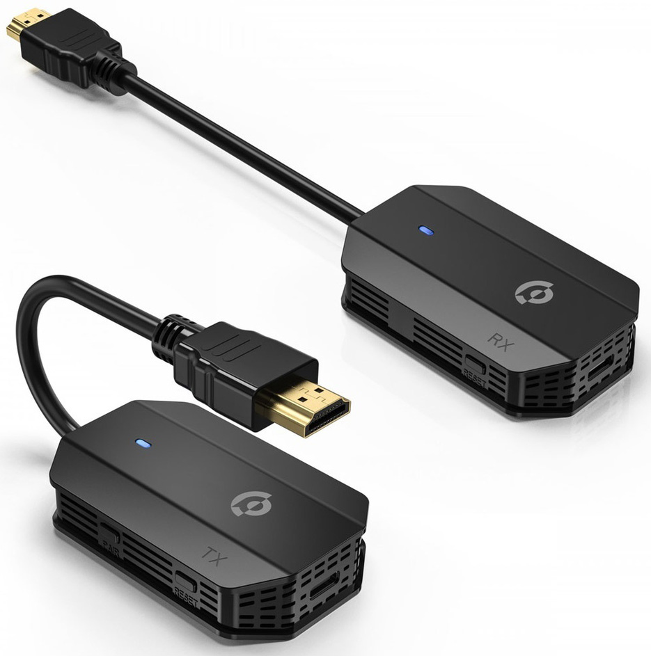 Powerology Wireless HDMI Adaptor / Transmits Sound + Image / 30 Meters Transmission Range