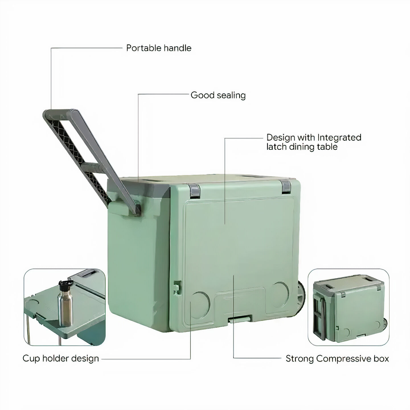 Multi-purpose Cooling Box / Turns To A Table With Chairs / Black ...