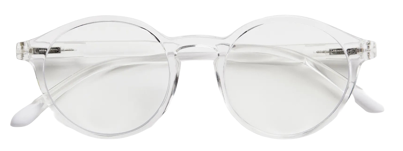 Barner Le Marais Glossy Glasses / Protects Eyes from Harmful Screen Rays / Crystal