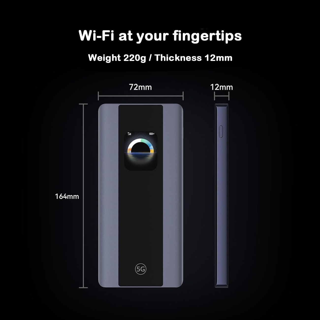 5G Mobile Pro 5 Portable Router / Battery-Powered / App Control in Qatar