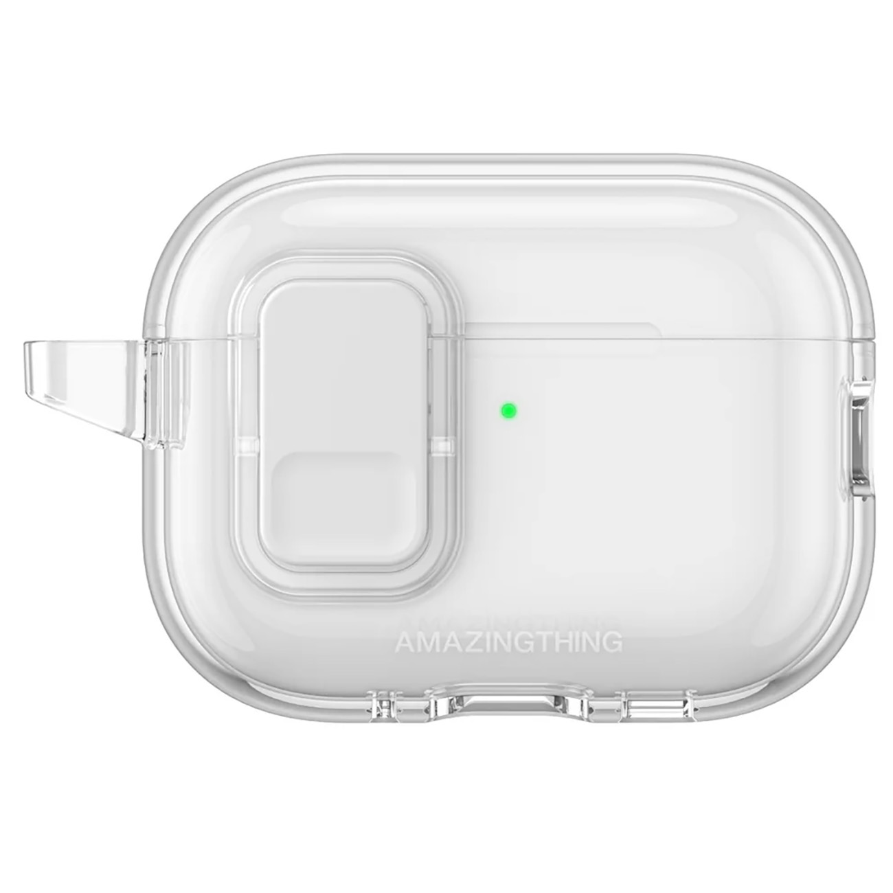 كفر AmazingThing Minimal لسماعة ابل AirPods برو 3 / يدعم الشحن اللاسلكي / ضد الطيحات / شفاف