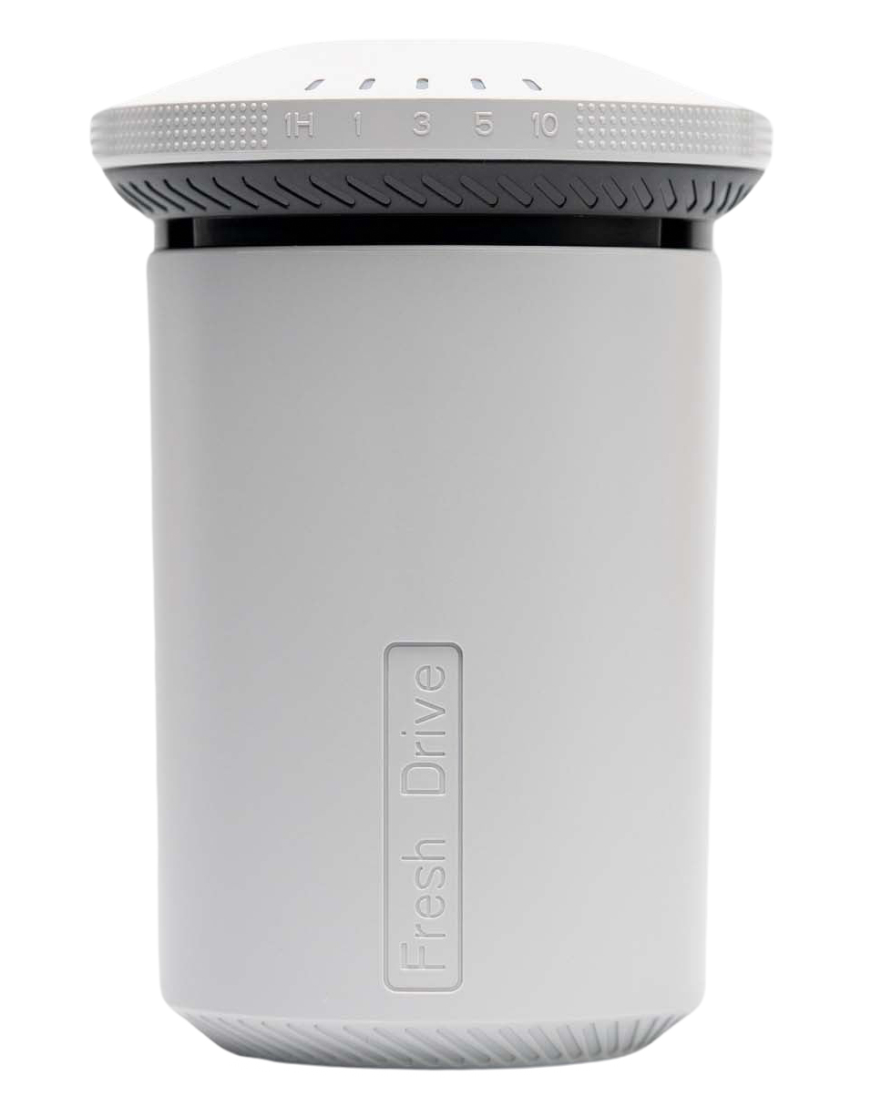 Dr Scent Fresh Drive Car Air Freshener / Strong Fragrance / Battery Operated / White