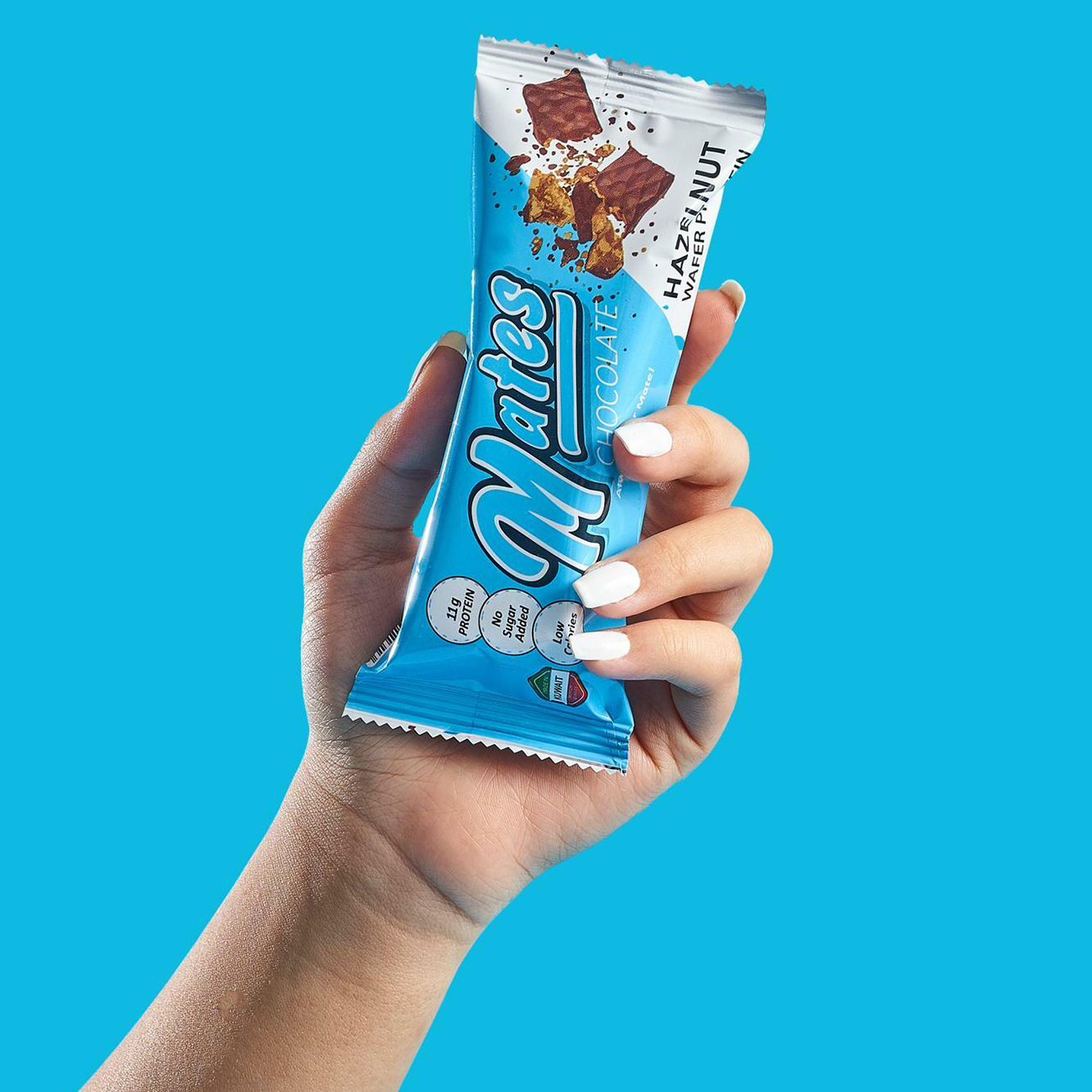 Mates Hazelnut Protein Wafer / 46g Weight / 3 Pieces in Qatar
