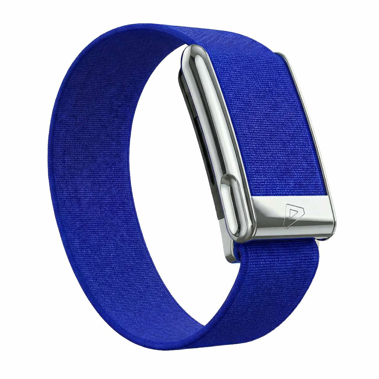 Dash Strap For Whoop 5 MG / Waterproof / Blue with Shiny Silver Frame