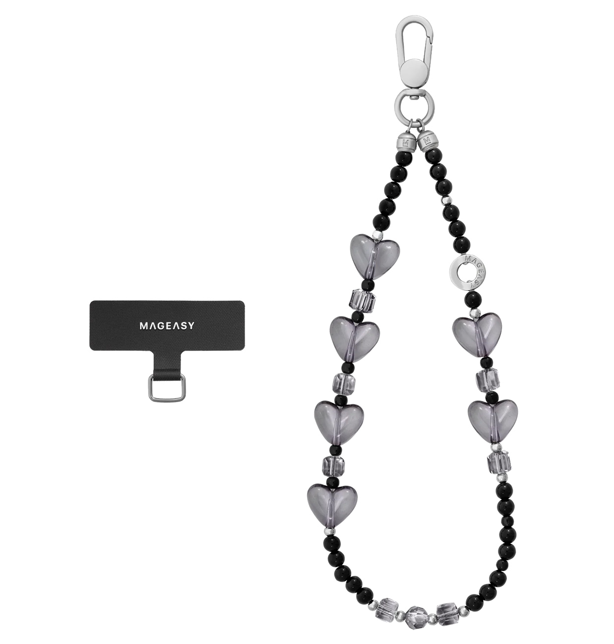 MagEasy Phone Wrist Lanyard / Elegant Design / Midnight Heart