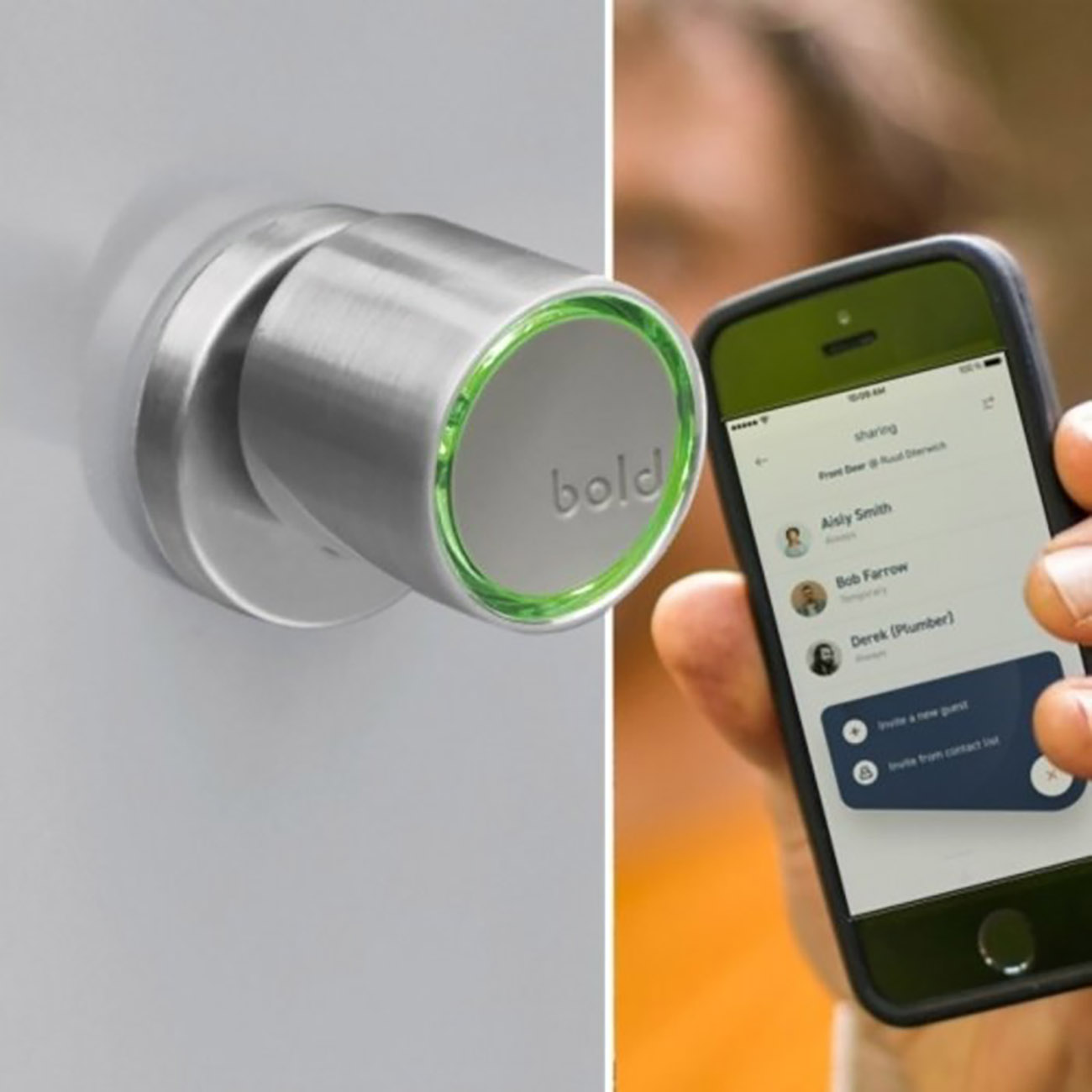 Bold SX-33 Smart Door Lock / Bluetooth Enabled / App Control / Size ...