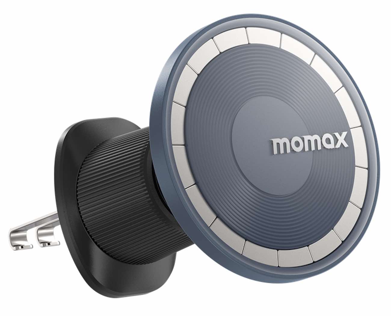 Momax MoVe Magnetic Phone Stand / Attaches to Car Air Vent / Supports MagSafe
