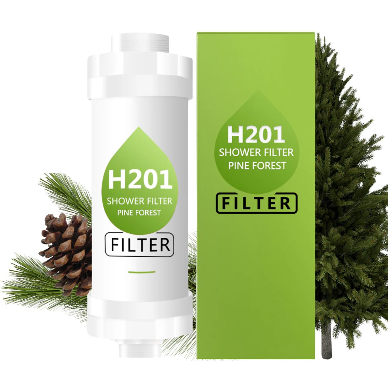 H201 Shower Filter / Supports Skin & Hair Health / Sweet-Scented ...