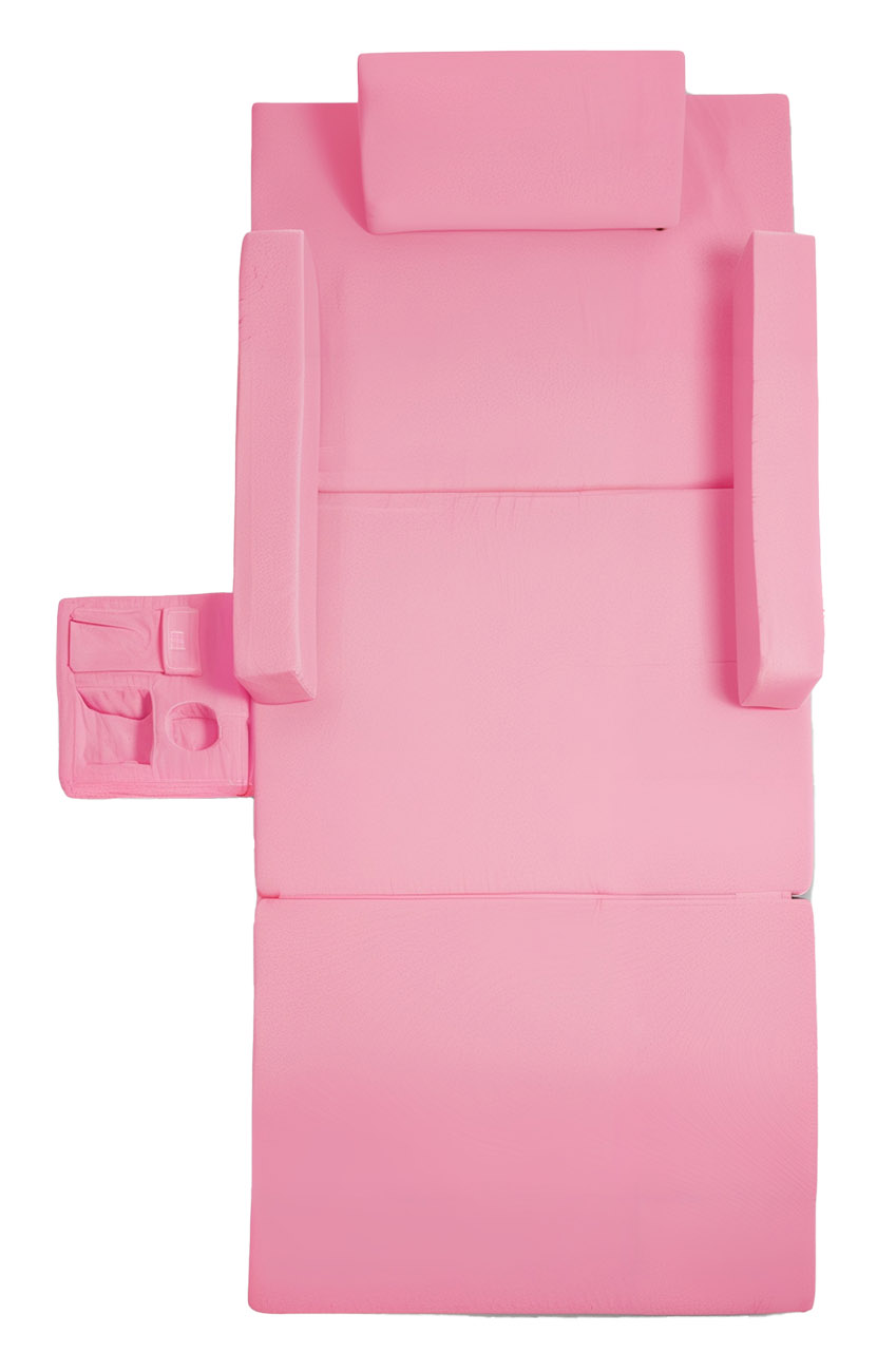 فرشة Resol Prime للتان / مع مسند يد و جيب مدمج / مقاومة للماء / قابلة للطي / وردي