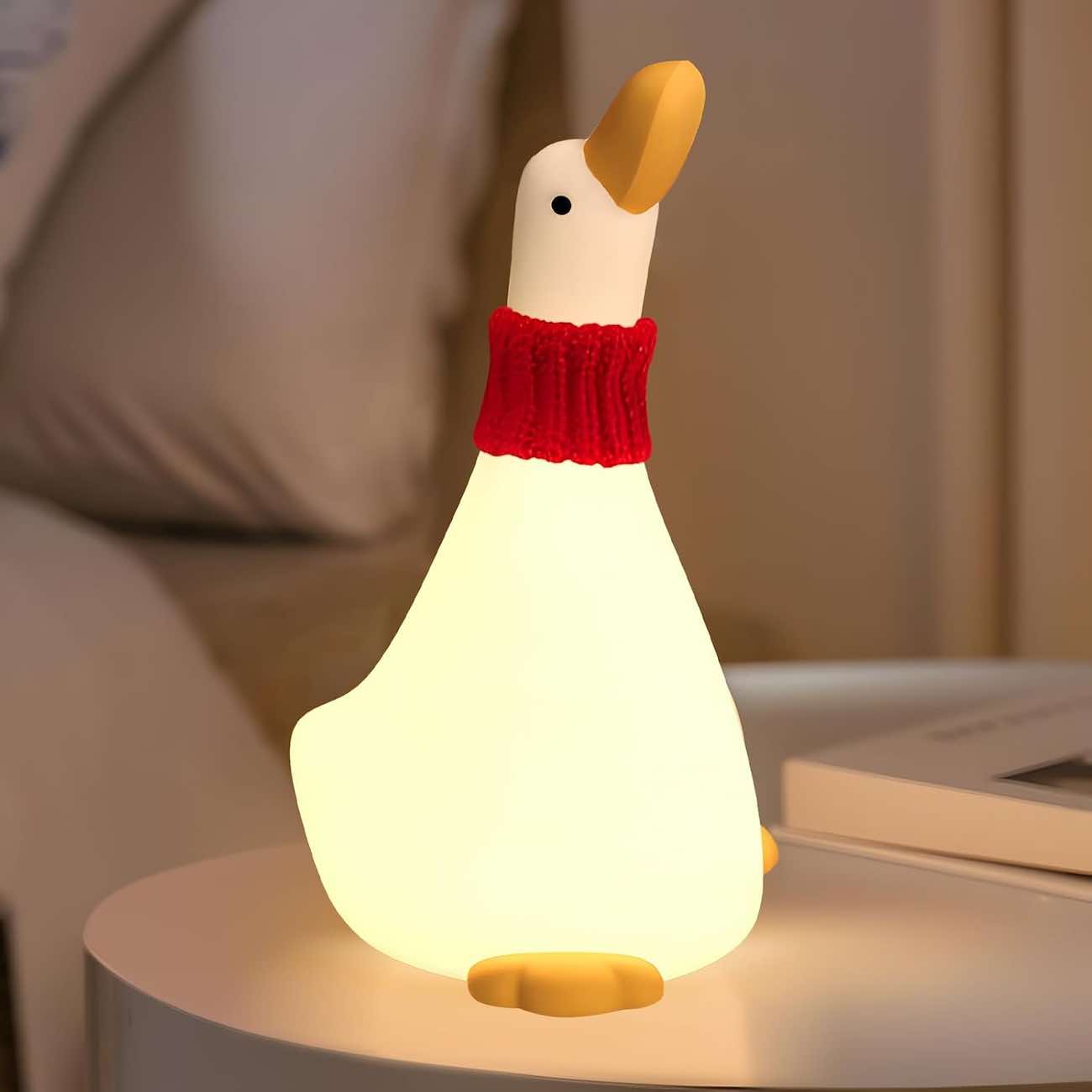 Cute Duck Light / Soft Silicone / Squeezable / Battery-Powered