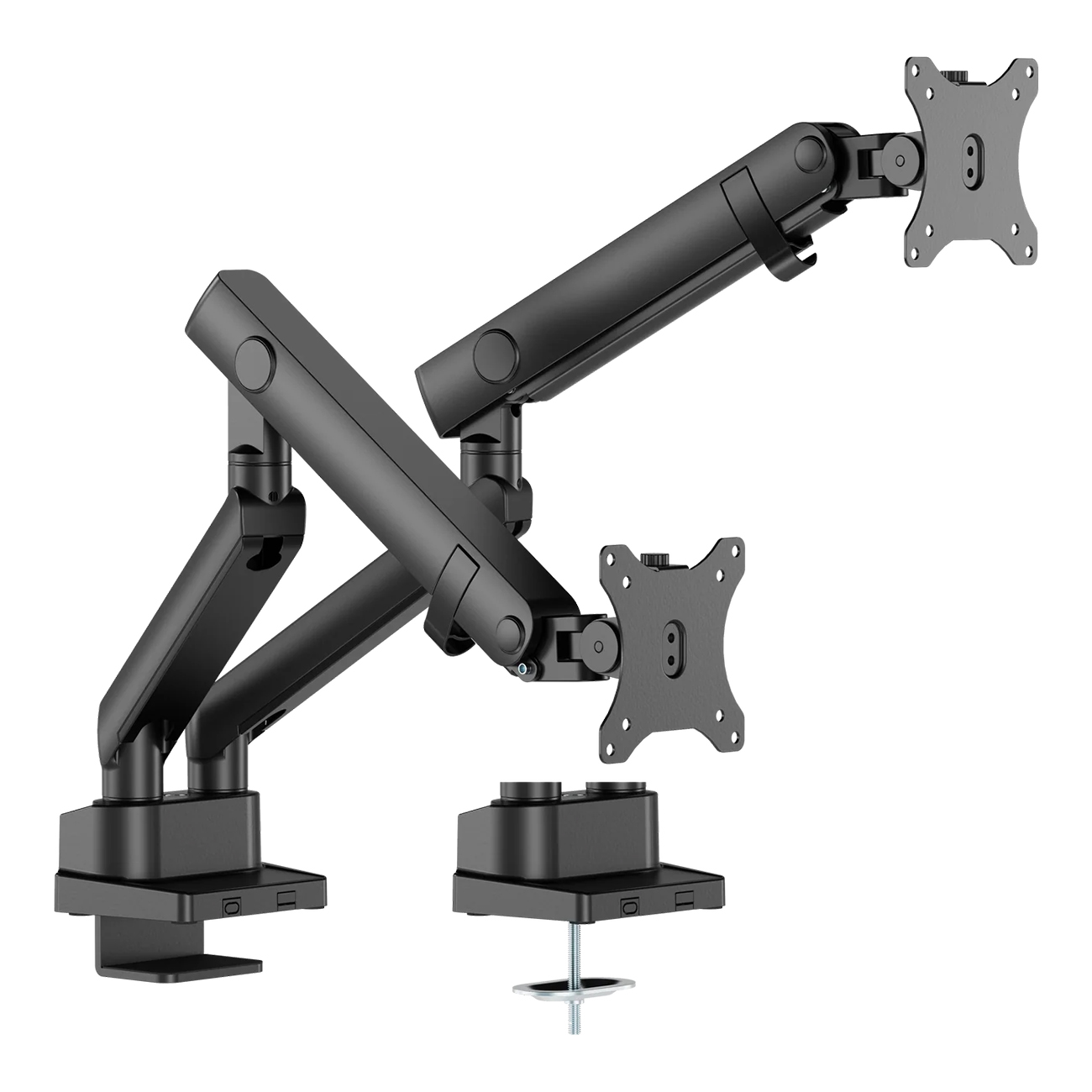 ستاند مرن مزدوج لتثبيت شاشتين في الطاولة من Twisted Minds / يدعم احجام 17 الى 35 انش