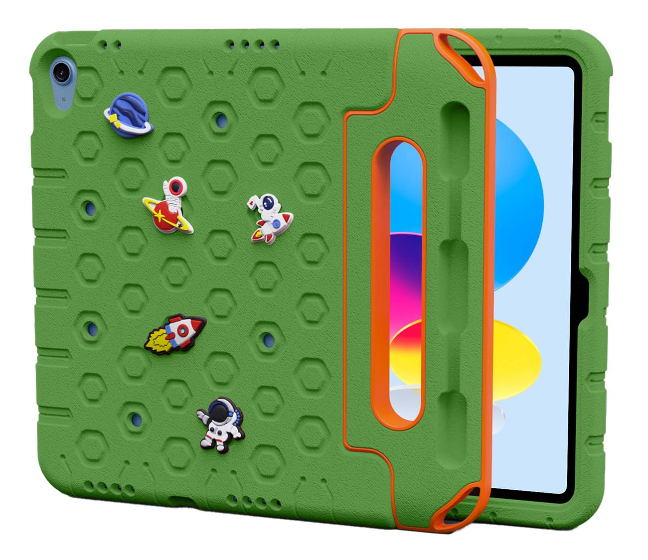 كفر لايباد 10.9 انش الجيل العاشر للاطفال من Moxedo / مكان لقلم ابل / ضد الطيحات / اخضر