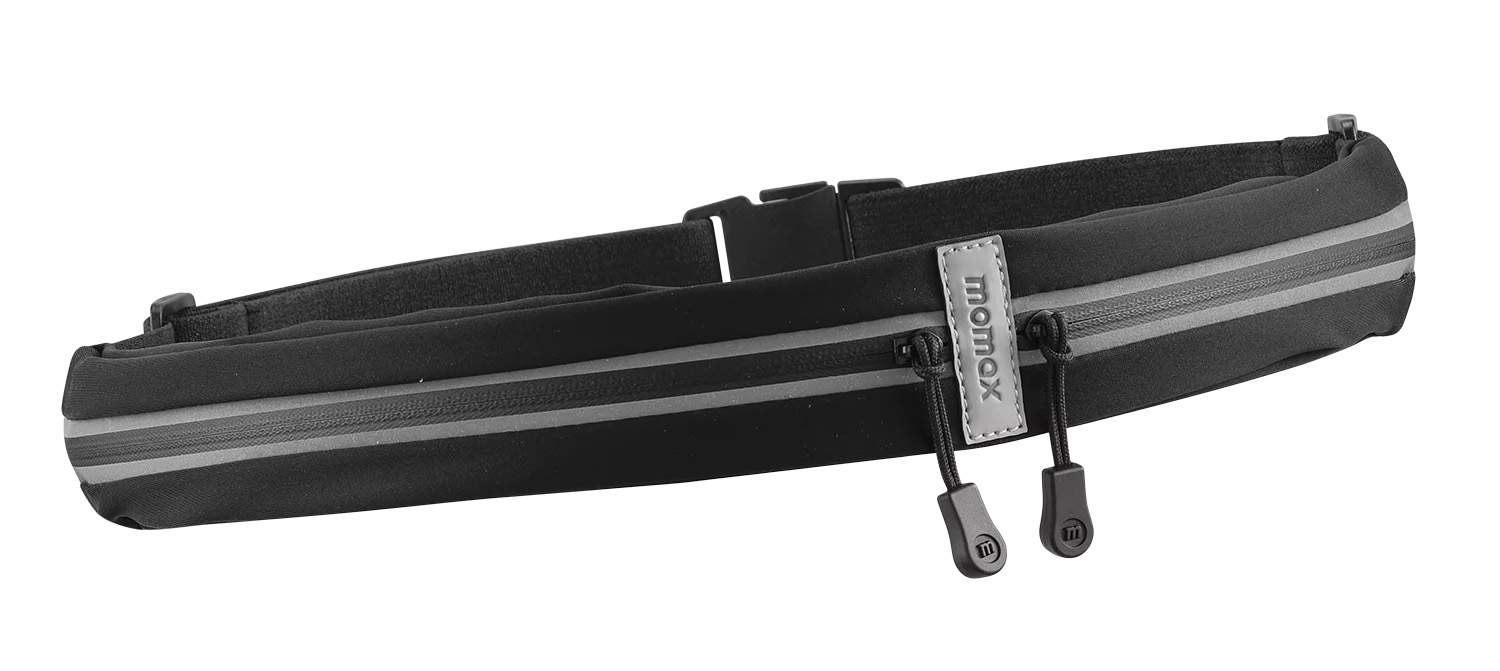 Momax XFit Sports Belt / Small & lightweight / Waterproof & Sweat-resistant / Black
