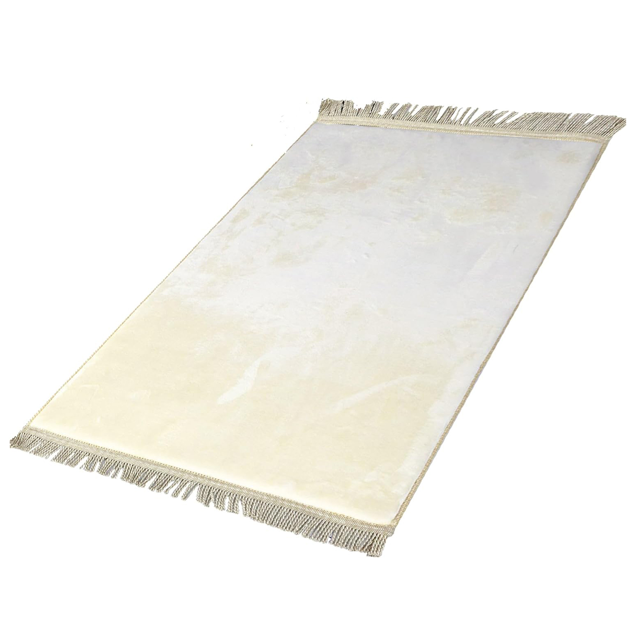Sundus Khushoo Prayer Mat / Memory Foam / Soft & Comfortable Fabric / White