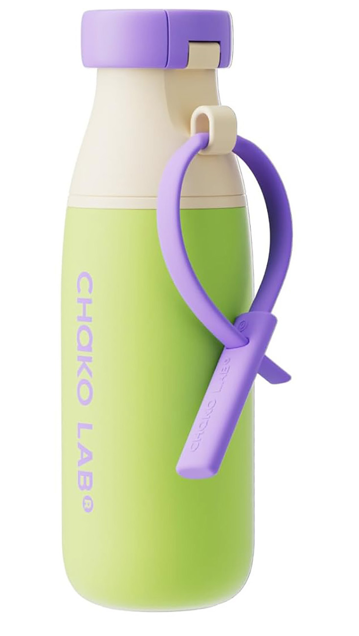 Chako Lab Milk Pod Bottle / 520ml / Keeps Drinks Hot & Cold up to 8 hours / Avocado