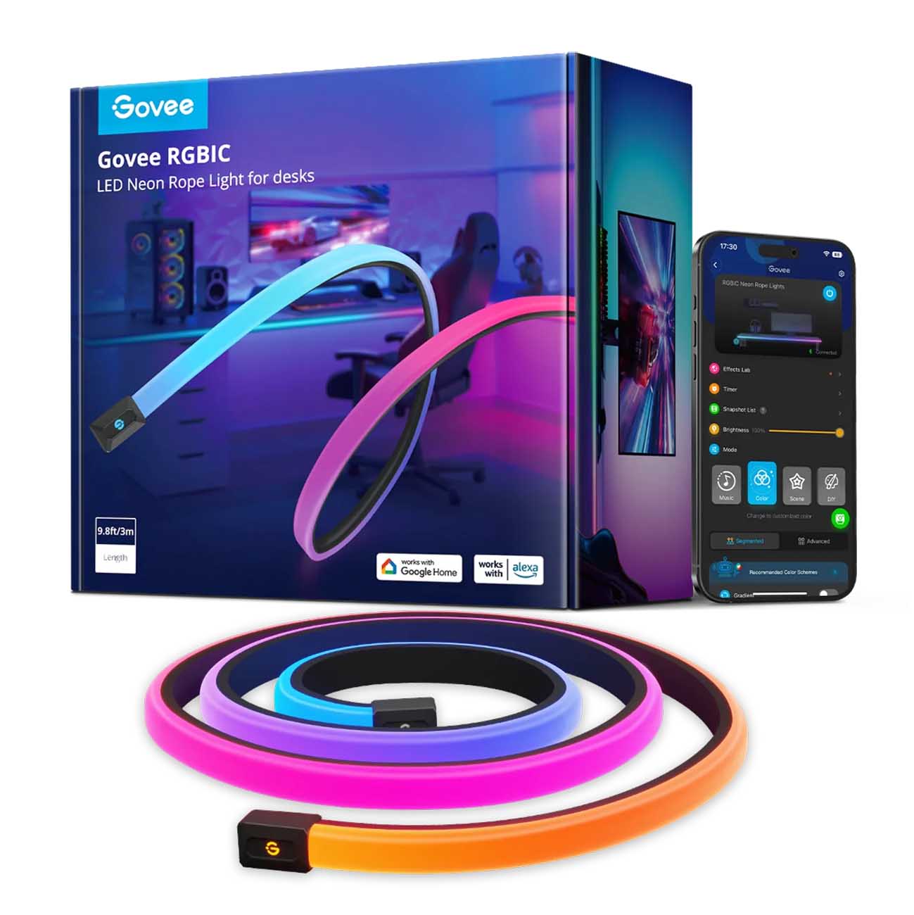 Govee Smart Table Light Strip / App Control / Color Changing / 3 Meters Long