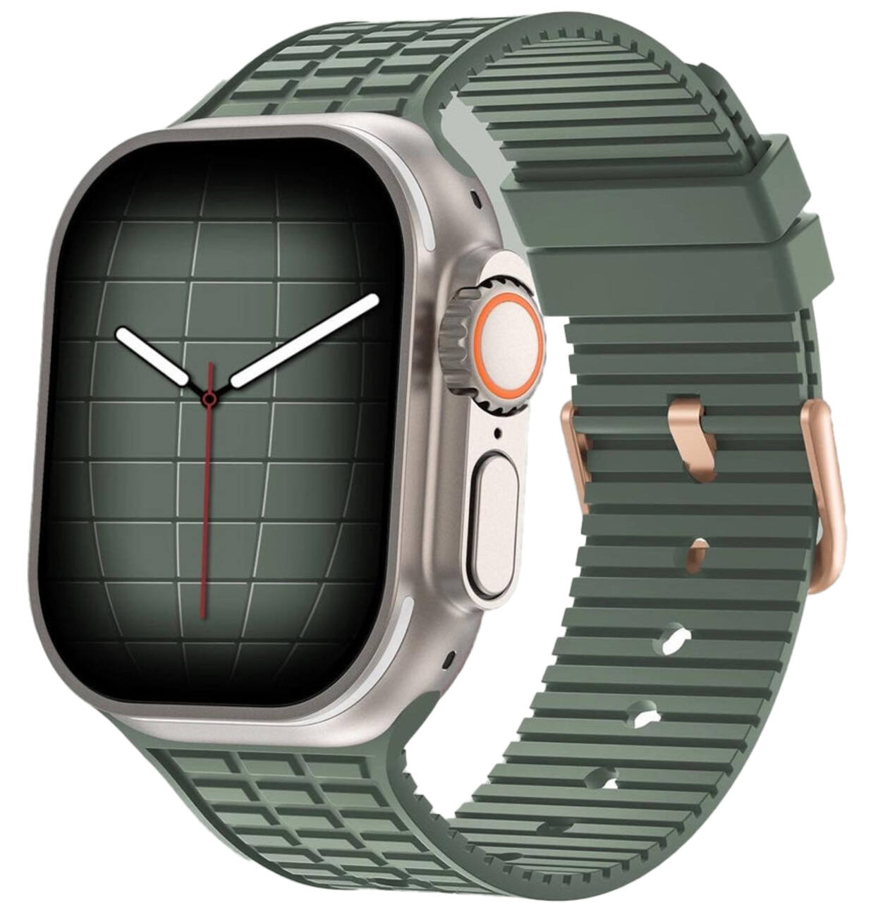 974Bands Sport Silicone Apple Watch Band / Size 44 / 45 & Apple Watch Ultra / Green