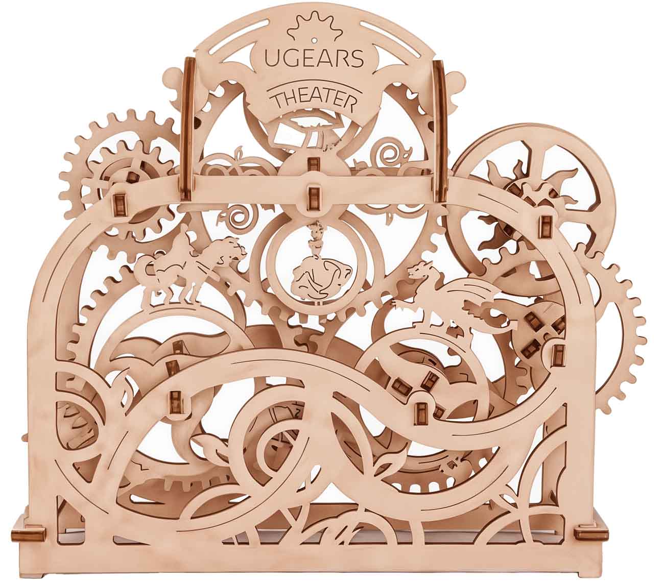 لعبة تركيب ميكانيكية من Ugears / قطع خشبية / تصميم 3D جميل / Theater