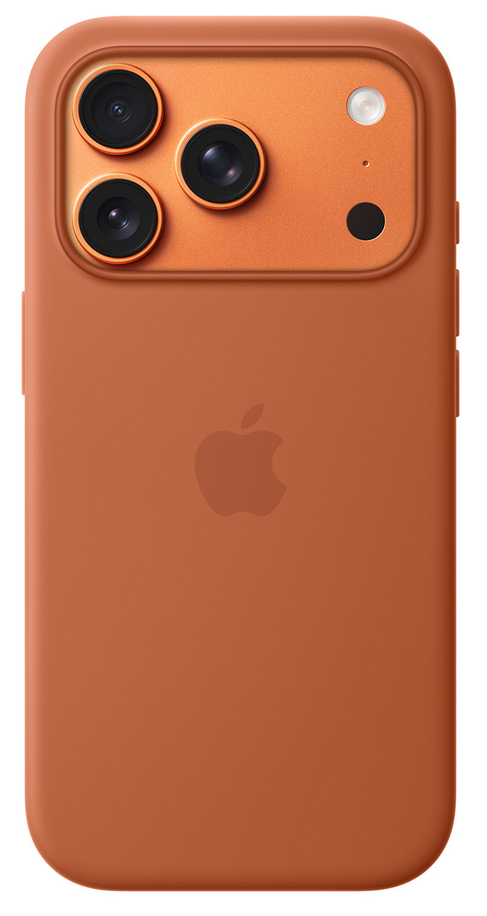 Apple Official Case for iPhone 17 Pro / MagSafe / Drop-Resistant / Soft Silicone / Terra Cotta