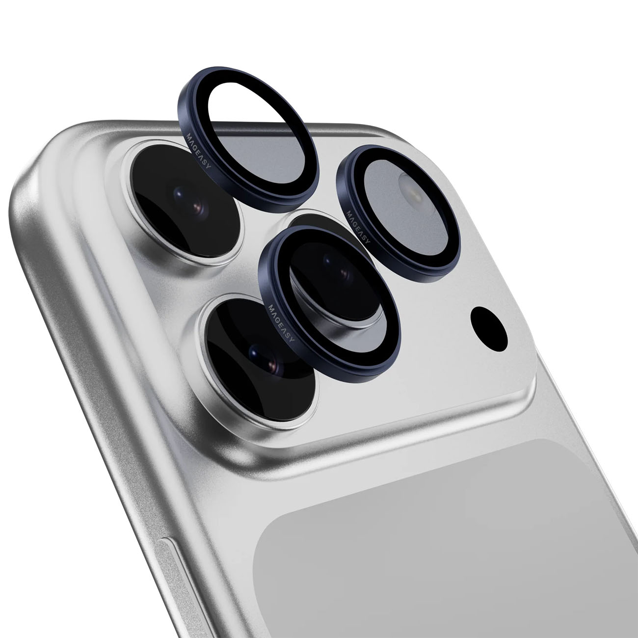 عدسات MagEasy Lenz لحماية الكاميرا / تدعم ايفون 17 برو + 17 برو ماكس / لون Midnight