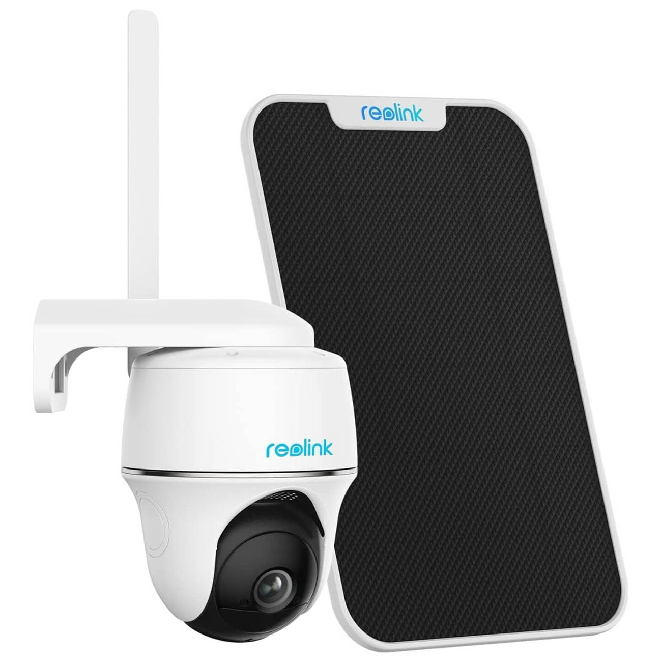 كاميرا ريولنك Go PT بلس الذكية مع لوحة شمسية / تدعم شبكة 4G / تحكم و بث من جوال / قابلة للدوران