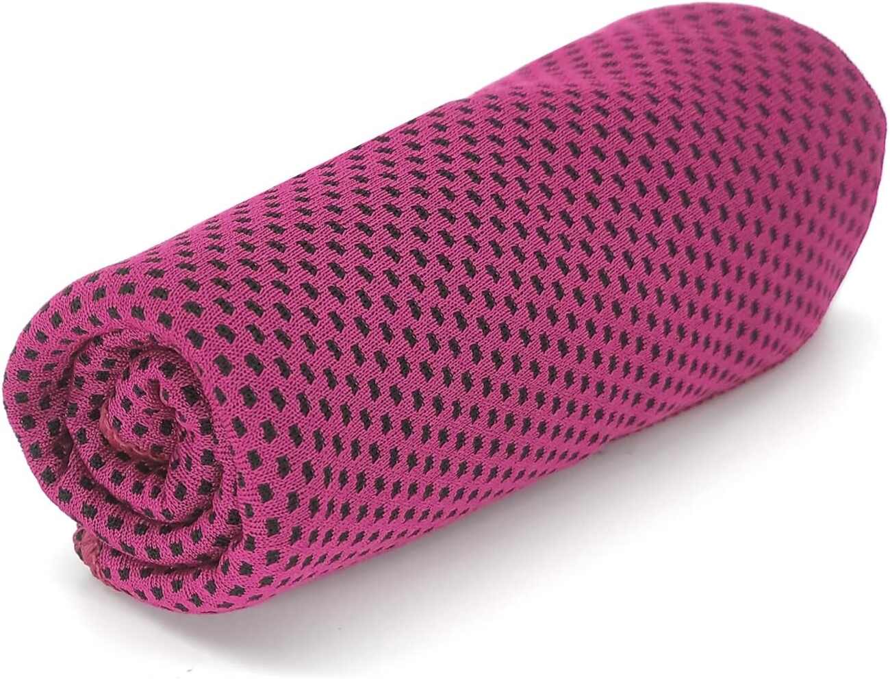 A cold towel / Wet it.. shake it off.. and enjoy the cold / Pink