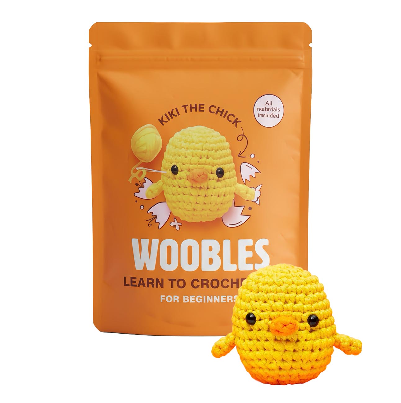 كروشيه الدجاجة اللطيفة من Woobles / مصممة للمبتدئين