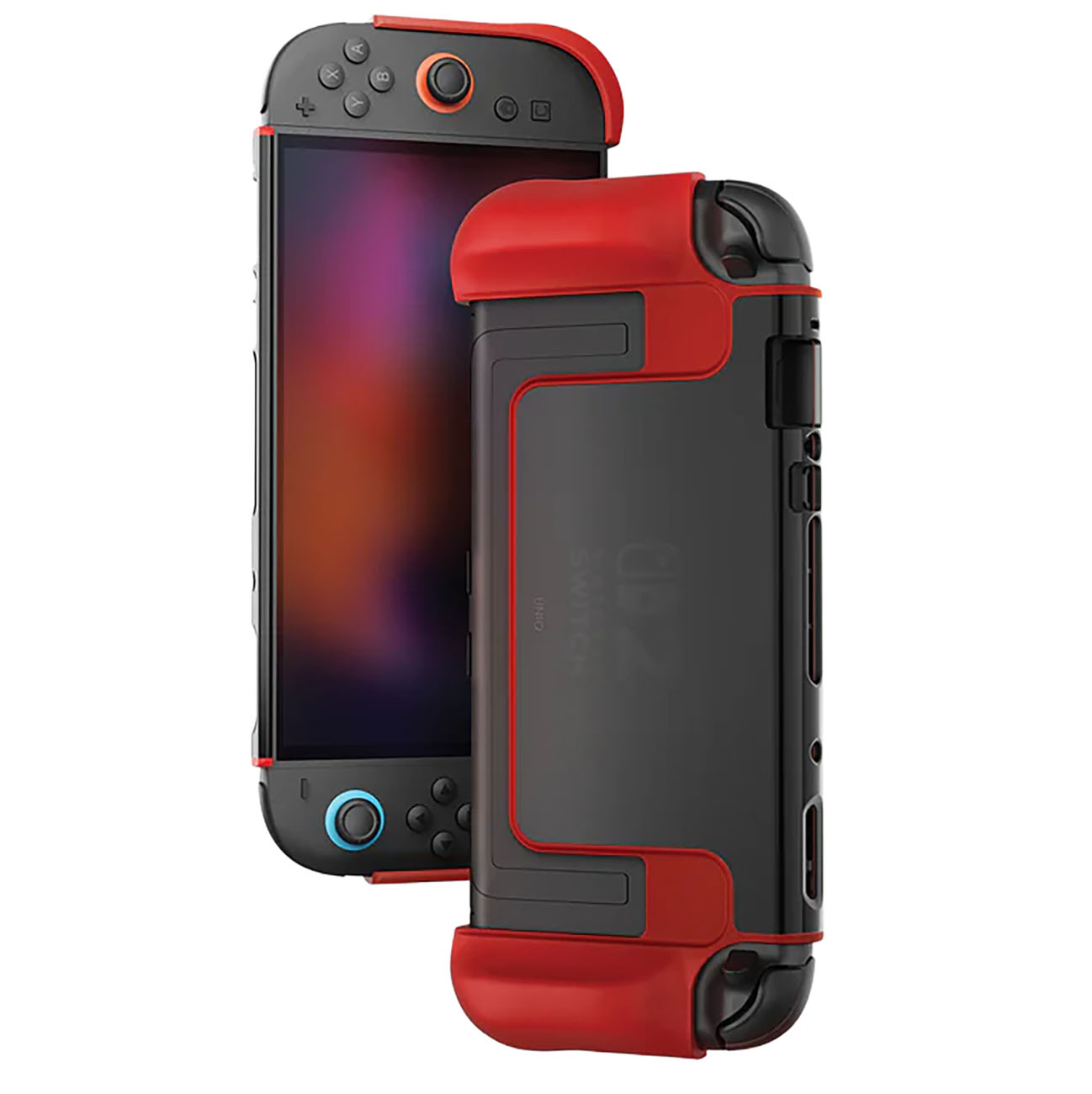 UNIQ ByteArmor Case for Nintendo Switch 2 / Built-in Stand / Drop-Resistant / Red