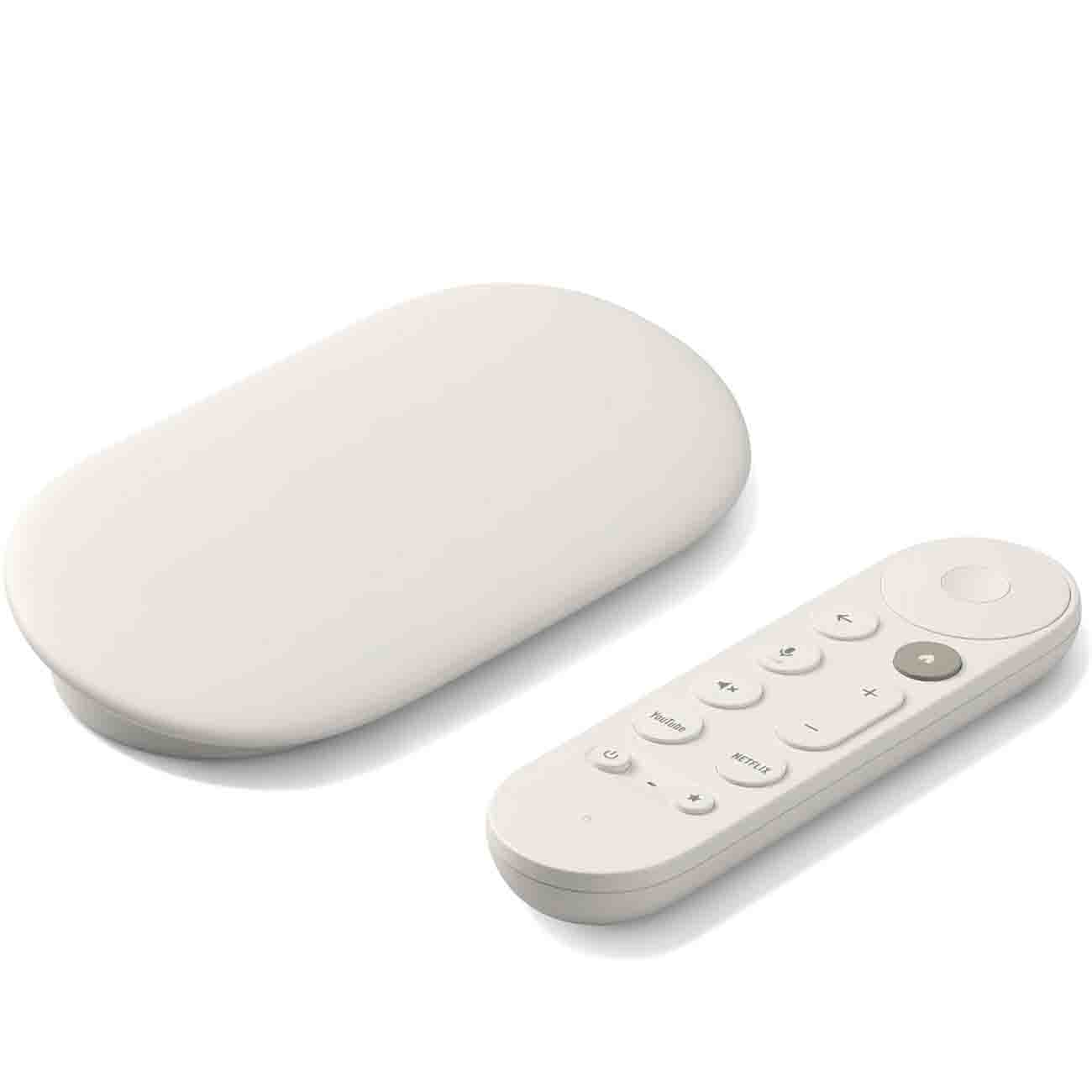 Google TV Streamer 4K Entertainment Device / With Remote Control / White