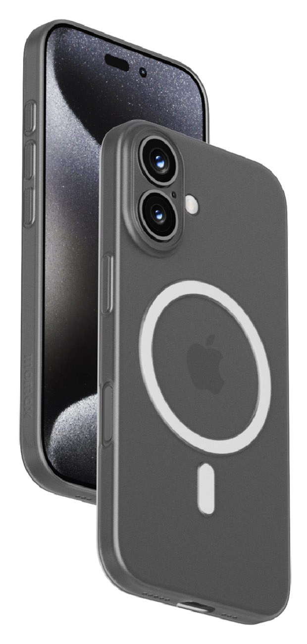 كفر Momax Lite لايفون 16 / يدعم MagSafe / تصميم نحيف / ضد الطيحات / شفاف